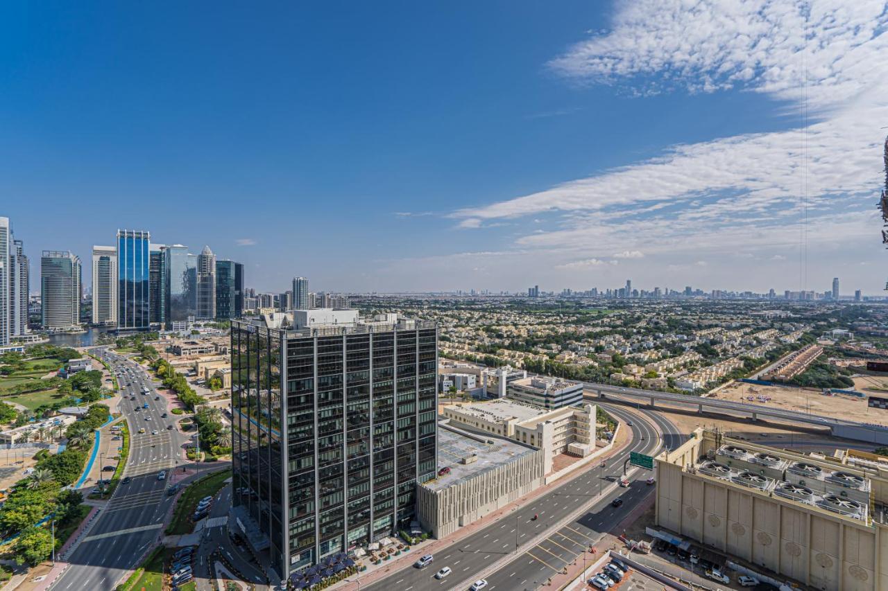 Higuests - Modern Studio With Incredible City Skyline View Dubái Exterior foto