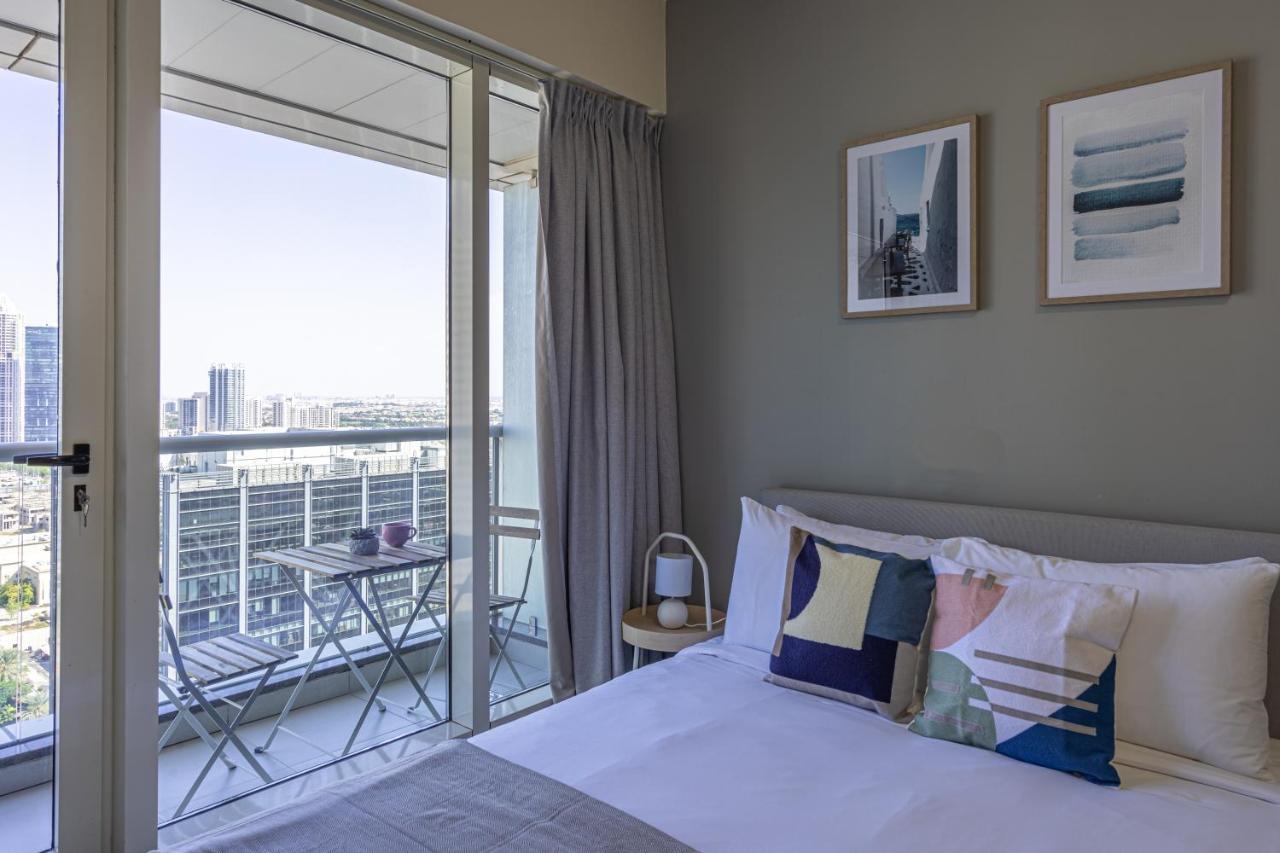 Higuests - Modern Studio With Incredible City Skyline View Dubái Exterior foto