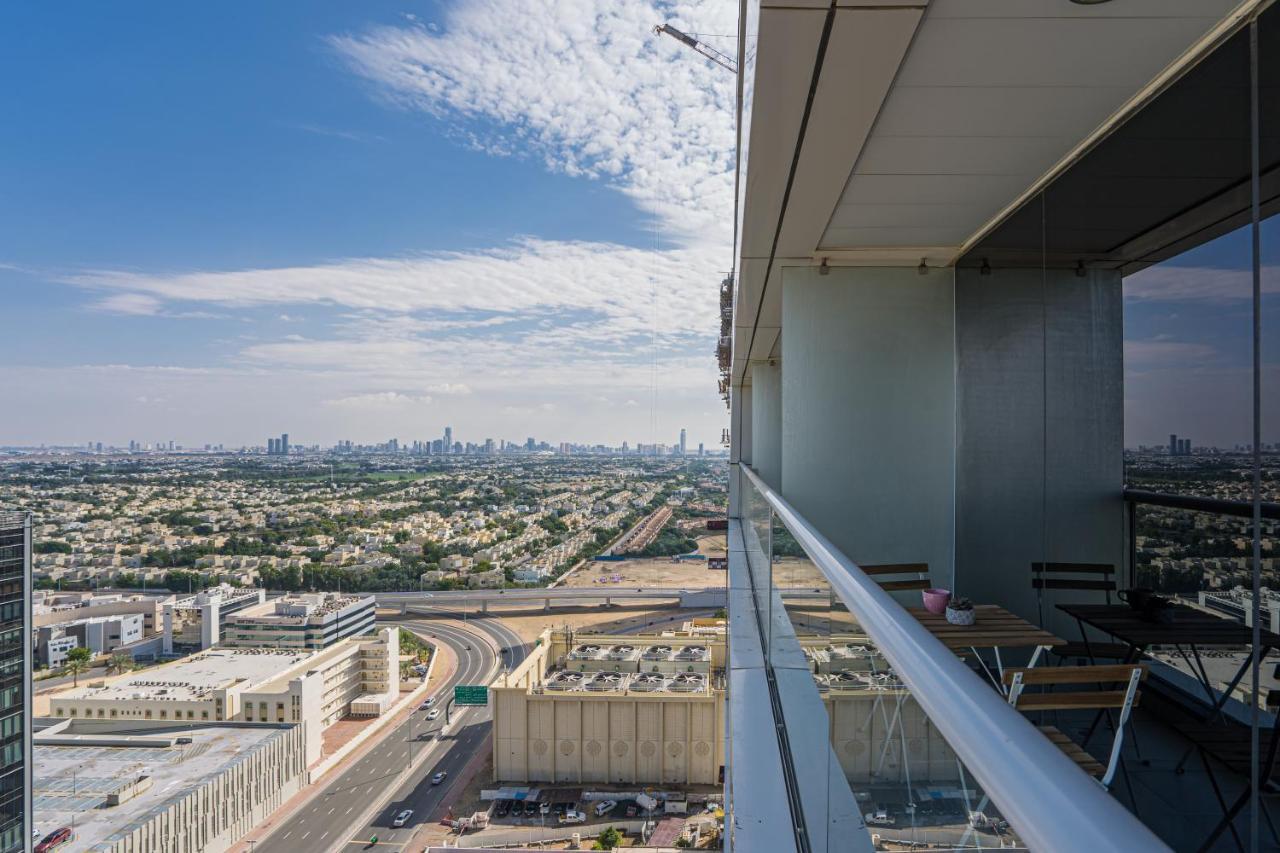 Higuests - Modern Studio With Incredible City Skyline View Dubái Exterior foto