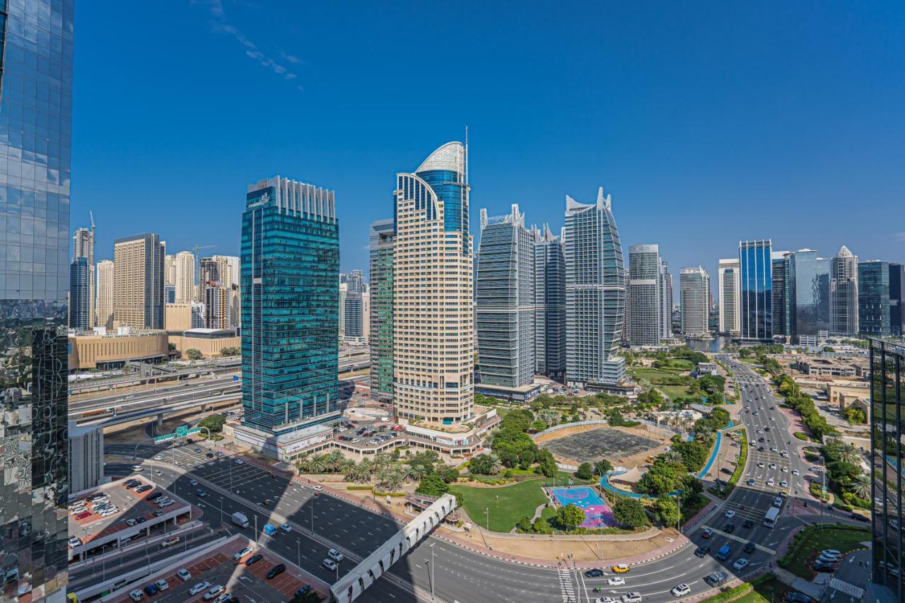 Higuests - Modern Studio With Incredible City Skyline View Dubái Exterior foto